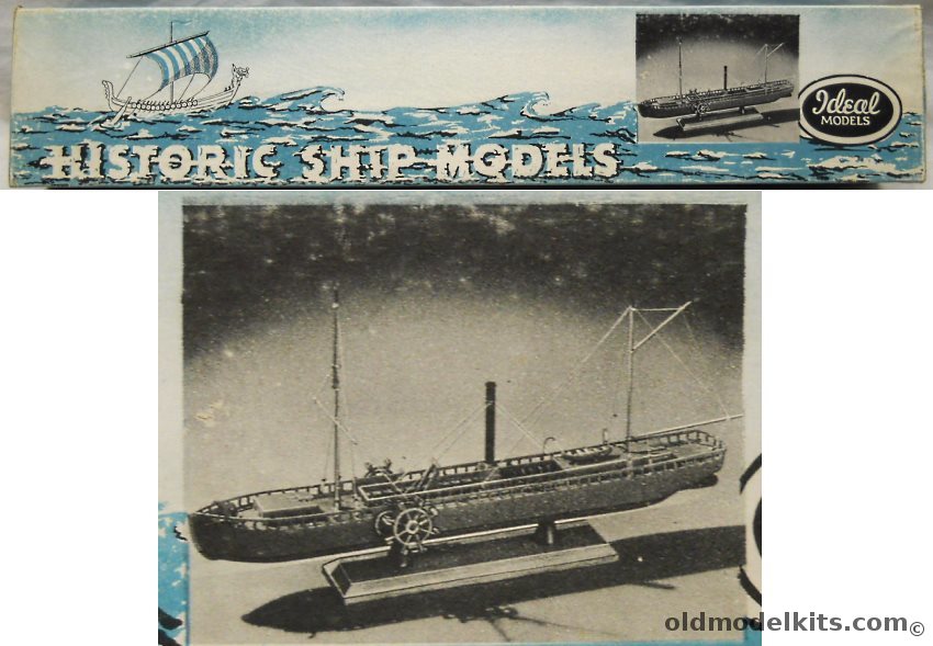 Ideal Aeroplane & Supply Fulton's Clermont Paddle Steamer - 15 Inch Long Wooden Ship Kit, 316 plastic model kit